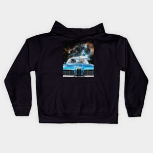 Space Galaxy Cats Driving Cat Car Kids Hoodie